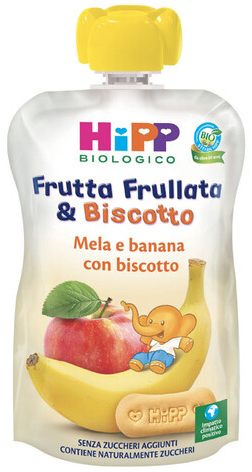 HIPP BIO FRUTTA FRULLATA&BISCOTTO MELA BANANA BISCOTTO 90 G - Farmacia Murachelli Di Putelli dr. Giovanni