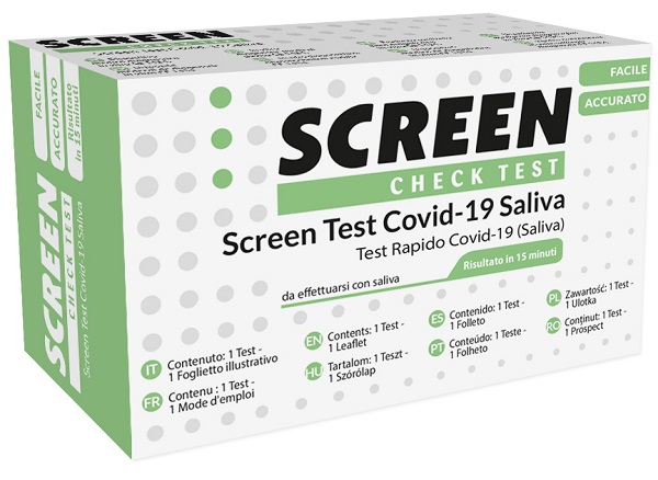 SCREEN TEST ANTIGENICO RAPIDO AUTODIAGNOSTICO COVID-19 SARS-COV-2 CAMPIONI SALIVARI SELFTEST COVID SALIVA SCREEN - Farmacia Murachelli Di Putelli dr. Giovanni