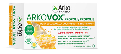 ARKOVOX PROPOLI MIELE/LIMONE 24 COMPRESSE - Farmacia Murachelli Di Putelli dr. Giovanni