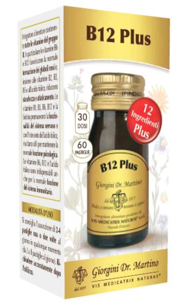 B12 PLUS 60 PASTIGLIE - Farmacia Murachelli Di Putelli dr. Giovanni