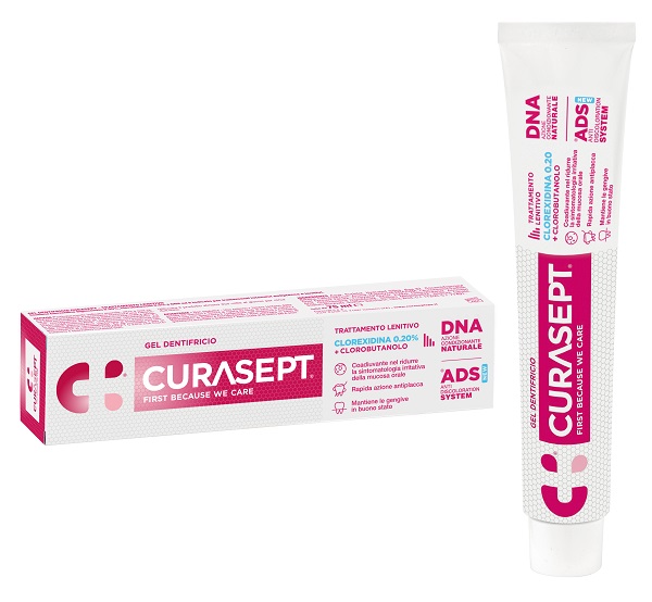 CURASEPT GEL DENTIFRICIO ADS DNA TRATTAMENTO LENITIVO 75 ML - Farmacia Murachelli Di Putelli dr. Giovanni