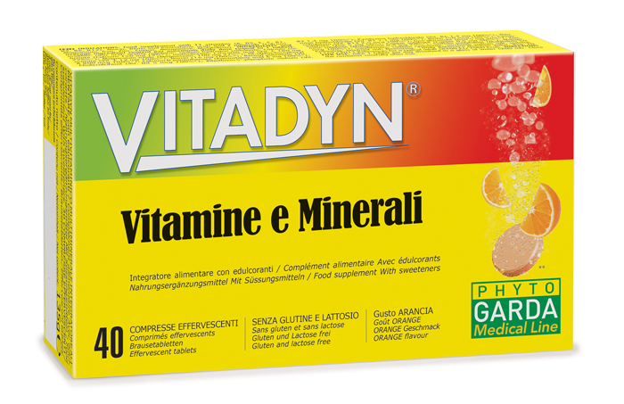 VITADYN VITAMINE/MINERALI 40 COMPRESSE EFFERVESCENTI IN 2 TUBI - Farmacia Murachelli Di Putelli dr. Giovanni