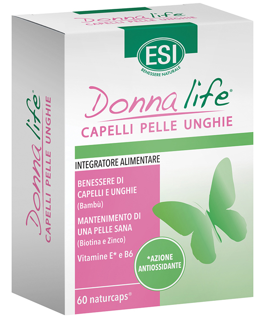 ESI DONNA LIFE CAPELLI PELLE UNGHIE 60 NATURCAPS - Farmacia Murachelli Di Putelli dr. Giovanni