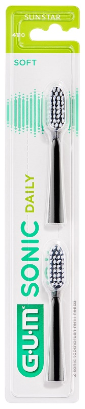 GUM SONIC DAILY SPAZZOLINO BATTERIA REFILL BLACK 2 PEZZI - Farmacia Murachelli Di Putelli dr. Giovanni