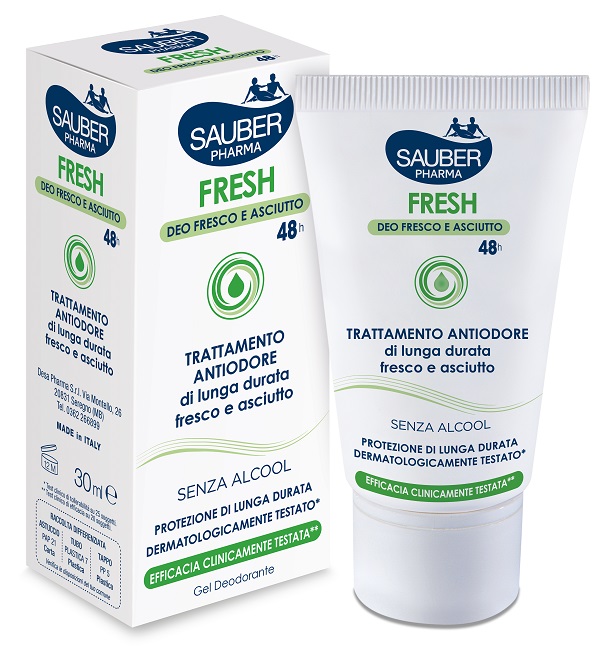 SAUBER FRESH DEODORANTE GEL ASTUCCIO 30 ML - Farmacia Murachelli Di Putelli dr. Giovanni