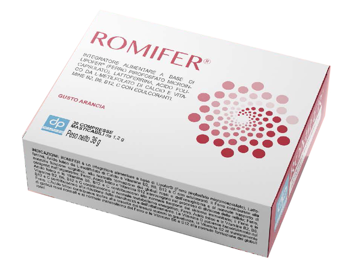 ROMIFER 30 COMPRESSE MASTICABILI - Farmacia Murachelli Di Putelli dr. Giovanni