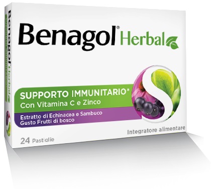 BENAGOL HERBAL FRUTTI DI BOSCO 24 PASTIGLIE - Farmacia Murachelli Di Putelli dr. Giovanni