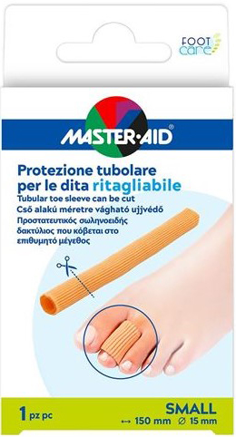 PROTEZIONE TUBOLARE MASTER-AID FOOTCARE RITAGLIABILE 15 CM 15 MM SMALL C6 - Farmacia Murachelli Di Putelli dr. Giovanni