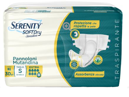 SERENITY PANNOLONE MUTANDINA SD SENSITIVE EXTRA TAGLIA S 30 PEZZI - Farmacia Murachelli Di Putelli dr. Giovanni