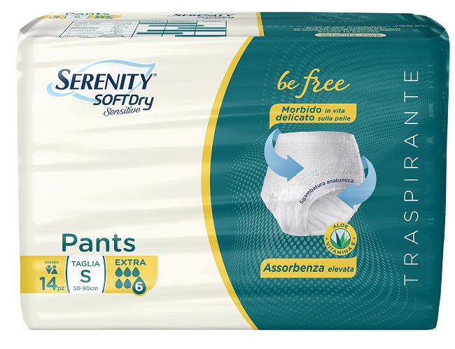 SERENITY PANTS SD SENSITIVE BE FREE EXTRA TAGLIA S 14 PEZZI - Farmacia Murachelli Di Putelli dr. Giovanni