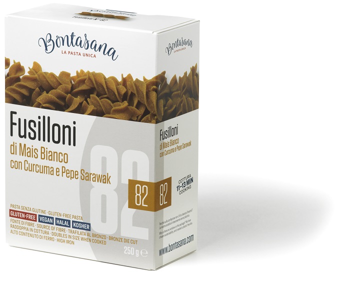 BONTASANA FUSILLONI MAIS BIANCO CURCUMA PEPE SARAWAK 250 G - Farmacia Murachelli Di Putelli dr. Giovanni