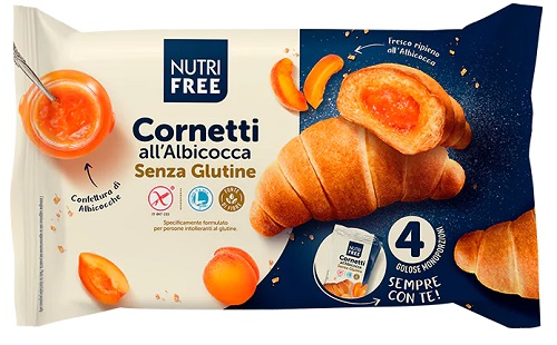 NUTRIFREE CORNETTI ALBICOCCA 4X60 G - Farmacia Murachelli Di Putelli dr. Giovanni
