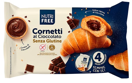 NUTRIFREE CORNETTI CIOCCOLATO 4X60 G - Farmacia Murachelli Di Putelli dr. Giovanni