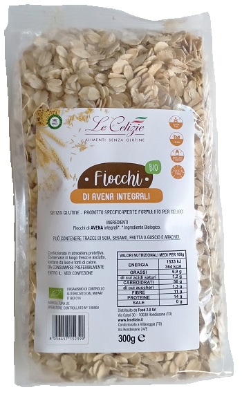 LE CELIZIE FIOCCHI DI AVENA INTEGRALI 300 G - Farmacia Murachelli Di Putelli dr. Giovanni
