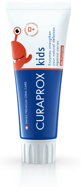 CURAPROX KIDS TOOTHPASTE STRAWBERRY FLAVOR 0 PPM 60 ML - Farmacia Murachelli Di Putelli dr. Giovanni