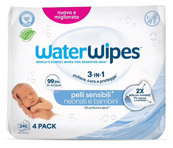 WATERWIPES BIO 4 X 60 PEZZI - Farmacia Murachelli Di Putelli dr. Giovanni