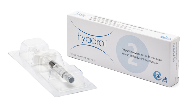 SIRINGA INTRA-ARTICOLARE HYADROL CON ACIDO IALURONICO 1% E ADELMITROL 2% CAPACITA' 2 ML - Farmacia Murachelli Di Putelli dr. Giovanni