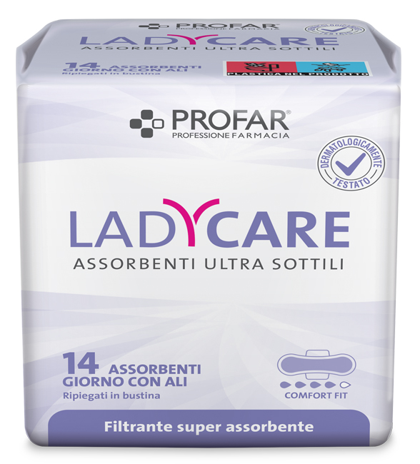 LADYCARE ASSORBENTI GIORNO ALI 14 PEZZI PROFAR - Farmacia Murachelli Di Putelli dr. Giovanni
