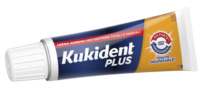 KUKIDENT PLUS DOPPIA AZIONE CREMA ADESIVA DENTIERE 40 G - Farmacia Murachelli Di Putelli dr. Giovanni