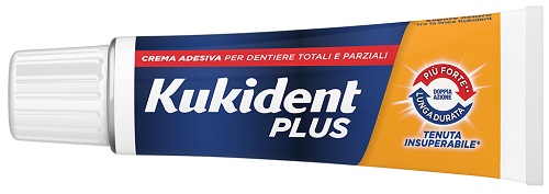 KUKIDENT PLUS DOPPIA AZIONE TENUTA INSUPERABILE CREMA ADESIVA DENTIERE 65 G - Farmacia Murachelli Di Putelli dr. Giovanni