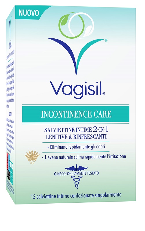 VAGISIL INCONTINENCE CARE SALVIETTINE INTIME 2IN1 LENITIVE & RINFRESCANTI 12 PEZZI - Farmacia Murachelli Di Putelli dr. Giovanni