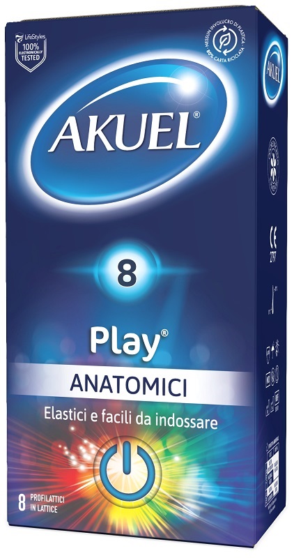 PROFILATTICO AKUEL PLAY ANATOMICO 8 PEZZI - Farmacia Murachelli Di Putelli dr. Giovanni