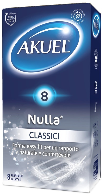 PROFILATTICO AKUEL NULLA CLASSICO 8 PEZZI - Farmacia Murachelli Di Putelli dr. Giovanni
