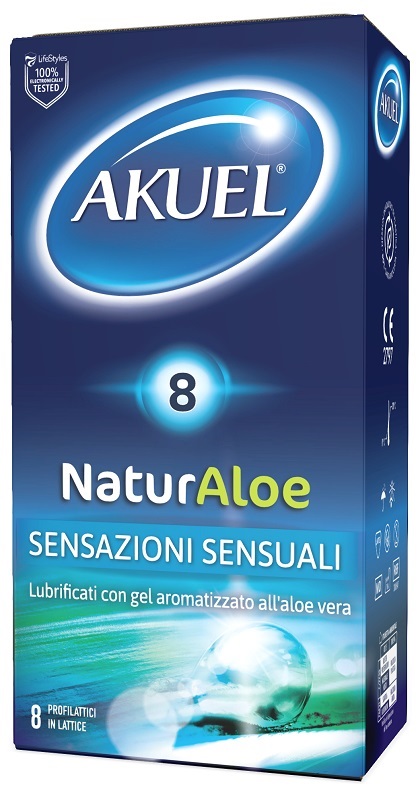 PROFILATTICO NATURALOE LUBRIFICATO CON ALOE VERA 8 PEZZI - Farmacia Murachelli Di Putelli dr. Giovanni