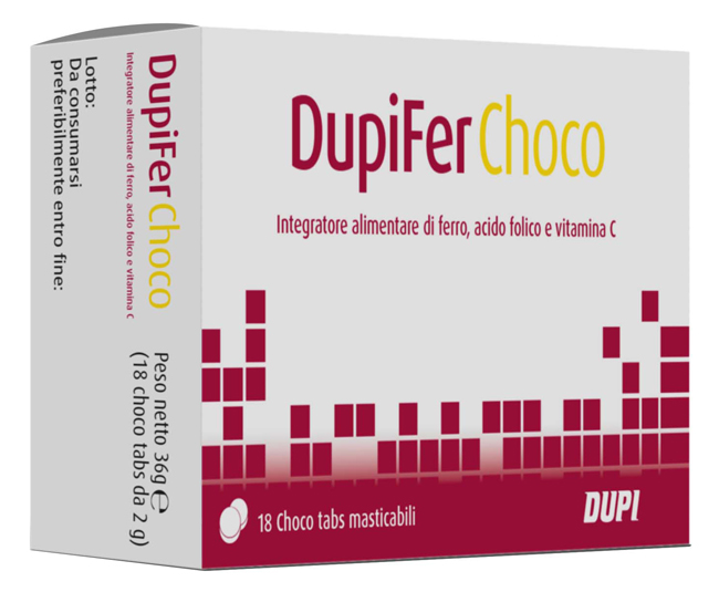 DUPIFER CHOCO 18 CHOCO TABS - Farmacia Murachelli Di Putelli dr. Giovanni