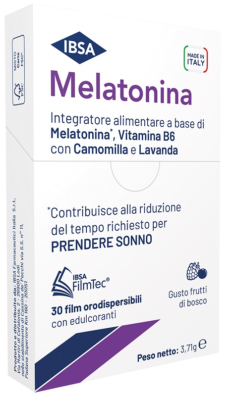 MELATONINA IBSA 30 FILM ORALI - Farmacia Murachelli Di Putelli dr. Giovanni