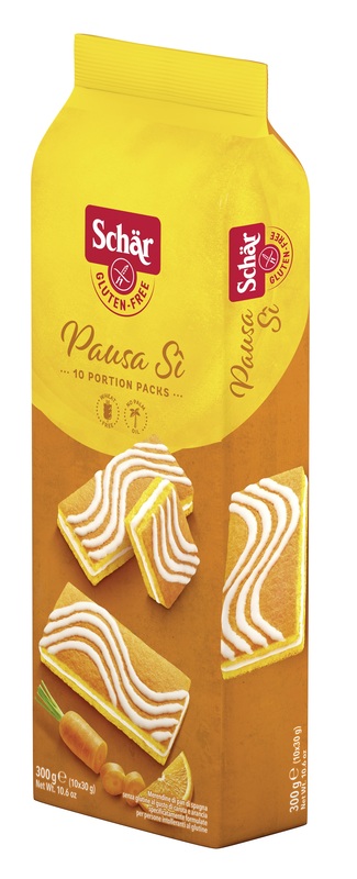 SCHAR PAUSA SI' MERENDINE DI PAN DI SPAGNA AL GUSTO DI CAROTA E ARANCIA 10 PORZIONI DA 30 G - Farmacia Murachelli Di Putelli dr. Giovanni