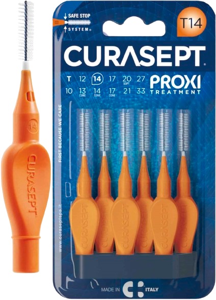 CURASEPT PROXI T14 ARANCIO/ORANGE 6 PEZZI - Farmacia Murachelli Di Putelli dr. Giovanni