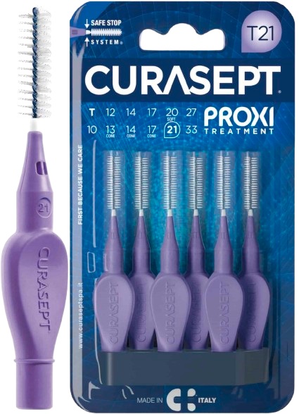 CURASEPT PROXI T21 VIOLA/PURPLE 6 PEZZI - Farmacia Murachelli Di Putelli dr. Giovanni