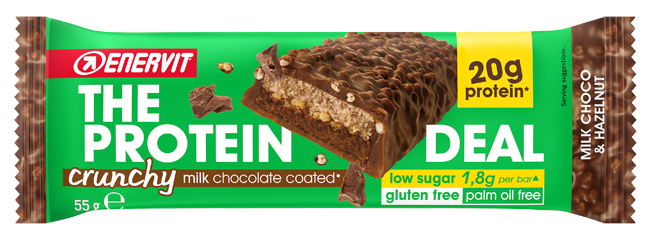 ENERVIT PROTEIN DEAL MILK CHOCO & HAZELNUT 55 G - Farmacia Murachelli Di Putelli dr. Giovanni