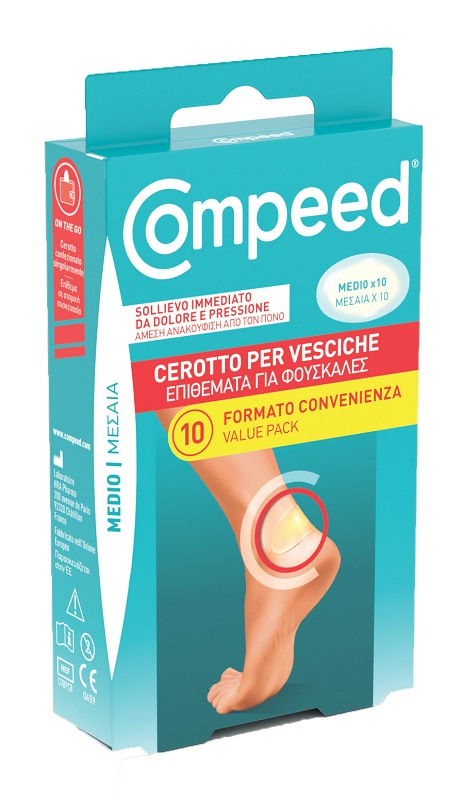 CEROTTI COMPEED PER VESCICHE MEDIO 10 PEZZI CARTON - Farmacia Murachelli Di Putelli dr. Giovanni
