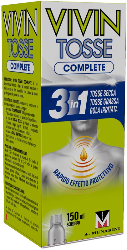 VIVIN TOSSE COMPLETE SCIROPPO PER TOSSE 150 ML - Farmacia Murachelli Di Putelli dr. Giovanni