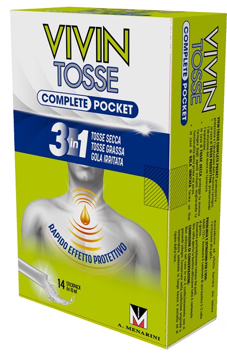 VIVIN TOSSE COMPLETE POCKET 14 STICK PACK DA 10 ML - Farmacia Murachelli Di Putelli dr. Giovanni