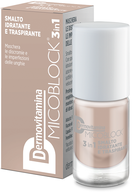 DERMOVITAMINA MICOBLOCK 3IN1 SMALTO IDRATANTE E TRASPIRANTE BEIGE 5 ML - Farmacia Murachelli Di Putelli dr. Giovanni