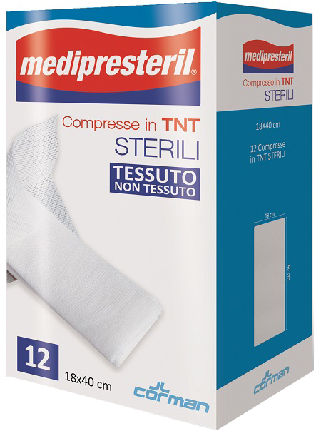 COMPRESSE STERILI TNT MEDIPRESTERIL 18X40 CM 12 PEZZI - Farmacia Murachelli Di Putelli dr. Giovanni