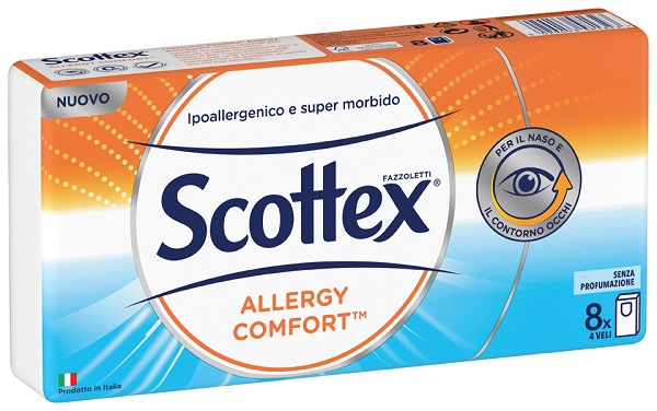 SCOTTEX ALLERGY COMFORT FAZZOLETTI 8 PEZZI - Farmacia Murachelli Di Putelli dr. Giovanni