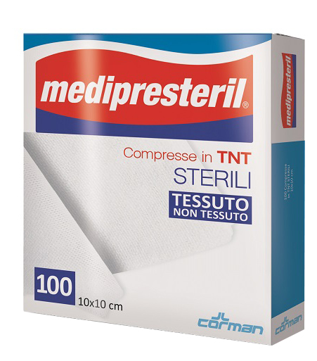 GARZA COMPRESSA MEDIPRESTERIL TNT 10X10CM 100 PEZZI - Farmacia Murachelli Di Putelli dr. Giovanni