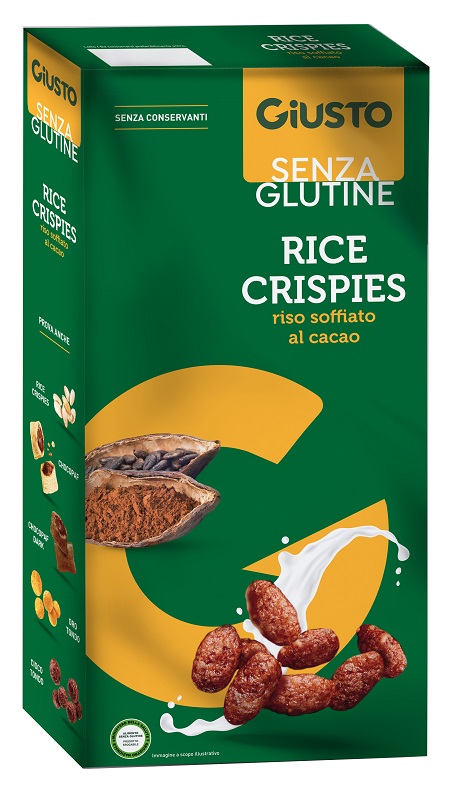 GIUSTO SENZA GLUTINE RICE CRISPIES CACAO 250 G - Farmacia Murachelli Di Putelli dr. Giovanni