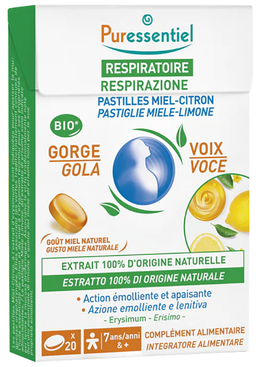 PURESSENTIEL PASTIGLIE MIELE RESPIRAZIONE 44 G - Farmacia Murachelli Di Putelli dr. Giovanni