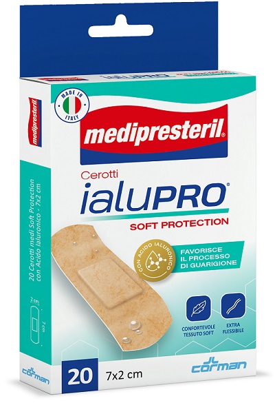 MEDIPRESTERIL CEROTTI IALUPRO SOFT PROTECTION MEDI 7X2CM 20 PEZZI - Farmacia Murachelli Di Putelli dr. Giovanni
