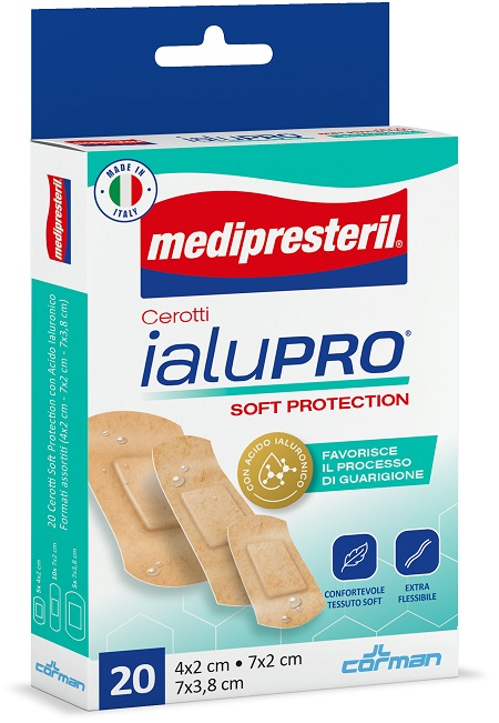 MEDIPRESTERIL CEROTTI IALUPRO SOFT PROTECTION 3 FORMATI ASSORTITI 20 PEZZI - Farmacia Murachelli Di Putelli dr. Giovanni