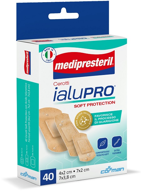 MEDIPRESTERIL CEROTTI IALUPRO SOFT PROTECIONT 3 FORMATI ASSORTITI 40 PEZZI - Farmacia Murachelli Di Putelli dr. Giovanni