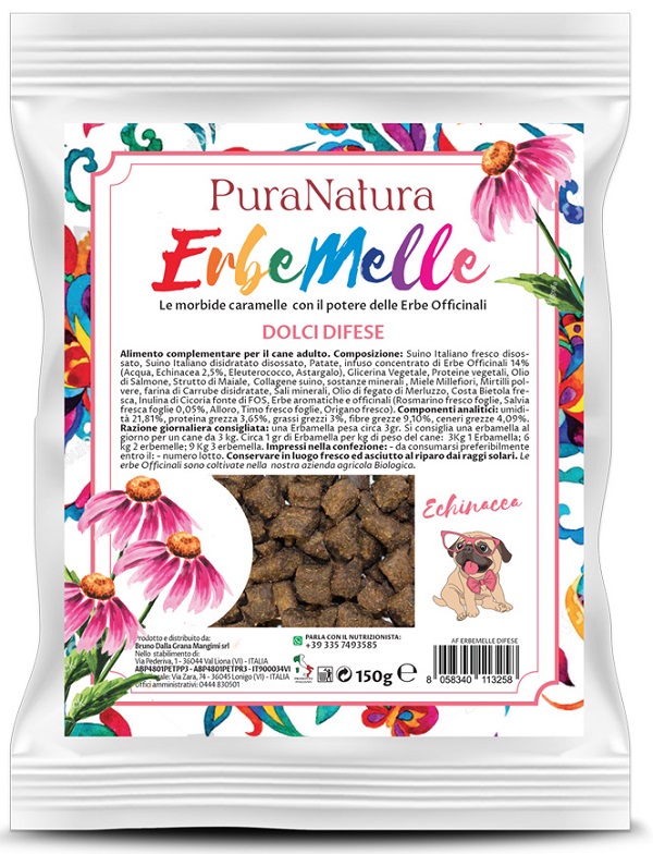 PURANATURA ERBEMELLE DOLCI DIFESE CARAMELLE MORBIDE 150 G - Farmacia Murachelli Di Putelli dr. Giovanni