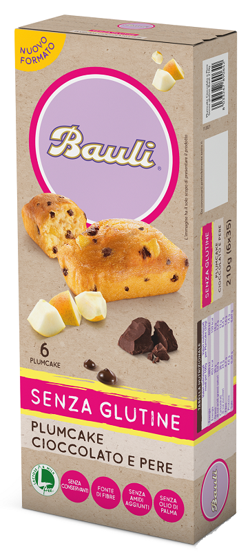 DORIA PLUMCAKE CIOCCOLATO-PERE 6 PEZZI DA 35 G - Farmacia Murachelli Di Putelli dr. Giovanni