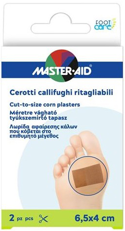 CEROTTO CALLIFUGO MASTER-AID FOOTCARE RITAGLIABILE 64X40 MM 2 PEZZI B3 - Farmacia Murachelli Di Putelli dr. Giovanni