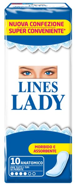 LINES LADY ANATOMICO 10 PEZZI - Farmacia Murachelli Di Putelli dr. Giovanni